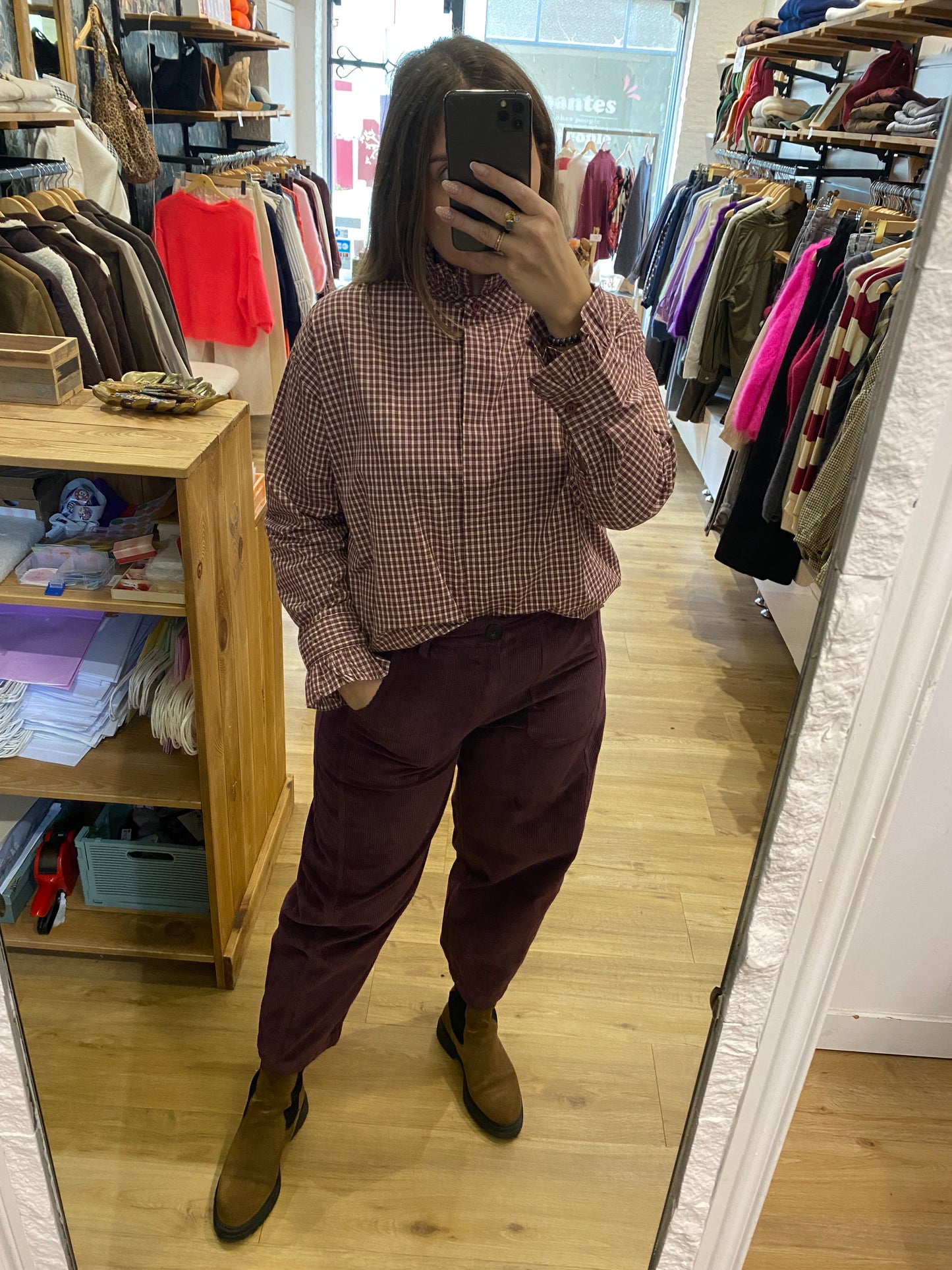 Pantalon barrel BORGOGNA - 06406