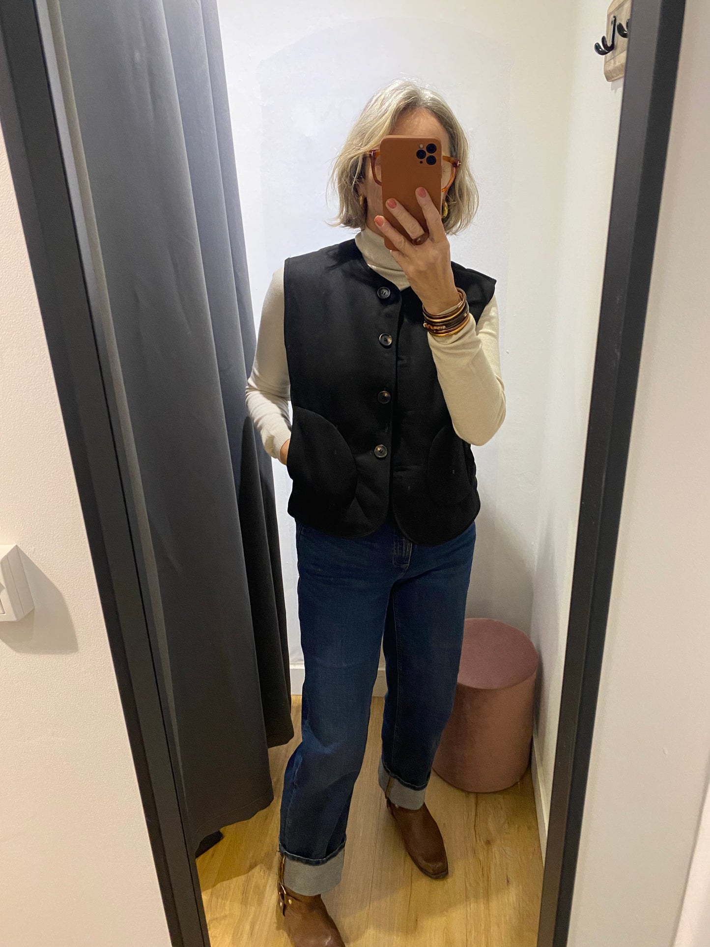 Veste sans manche NOIR - 15G481