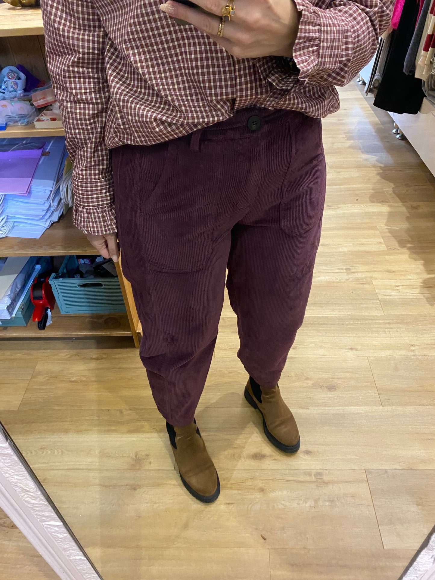 Pantalon barrel BORGOGNA - 06406