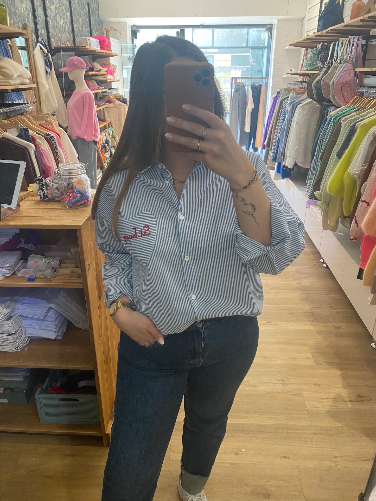 Chemise RAYEE BLEU - 7092