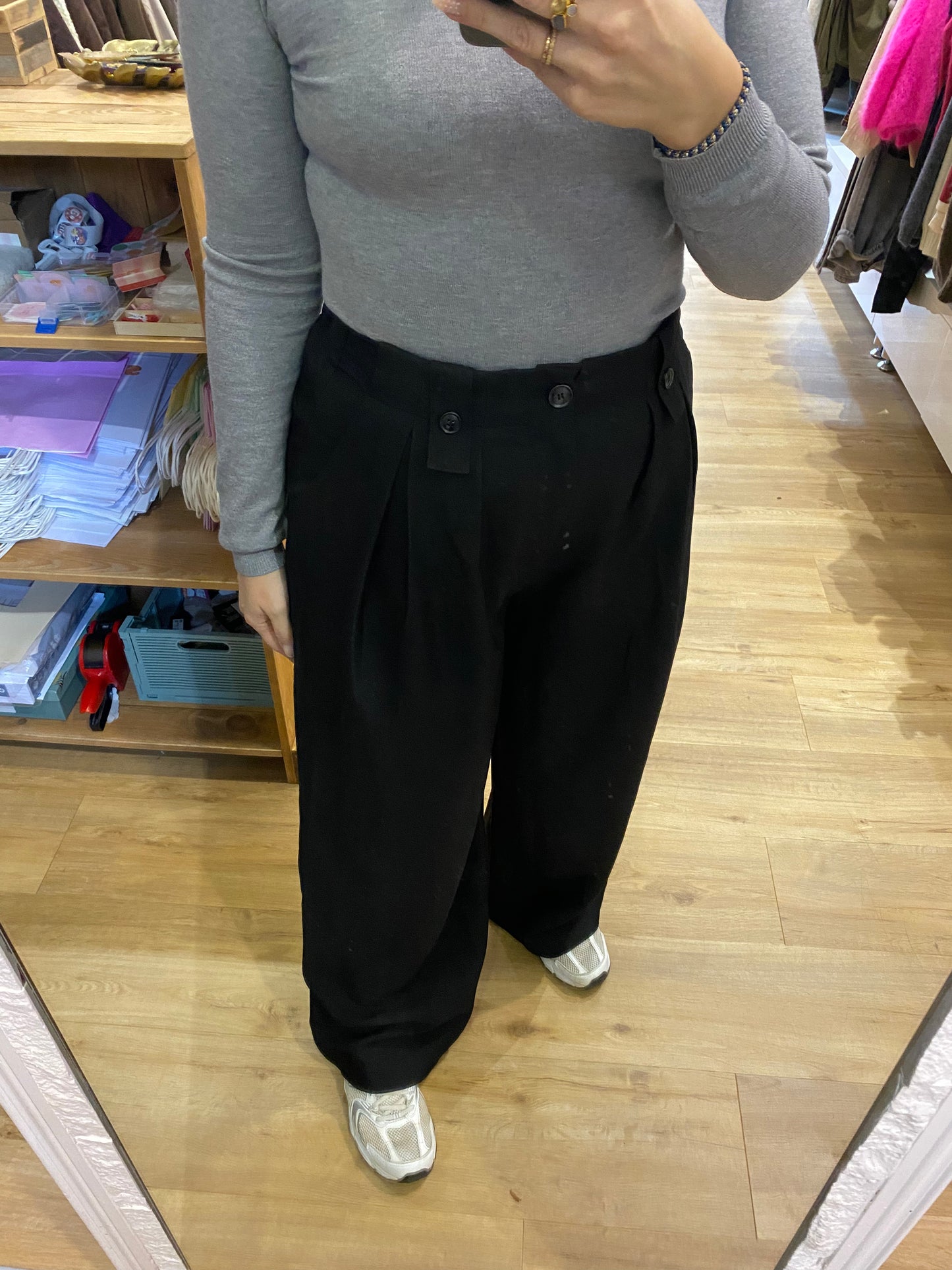 Pantalon pinces NOIR - 02526