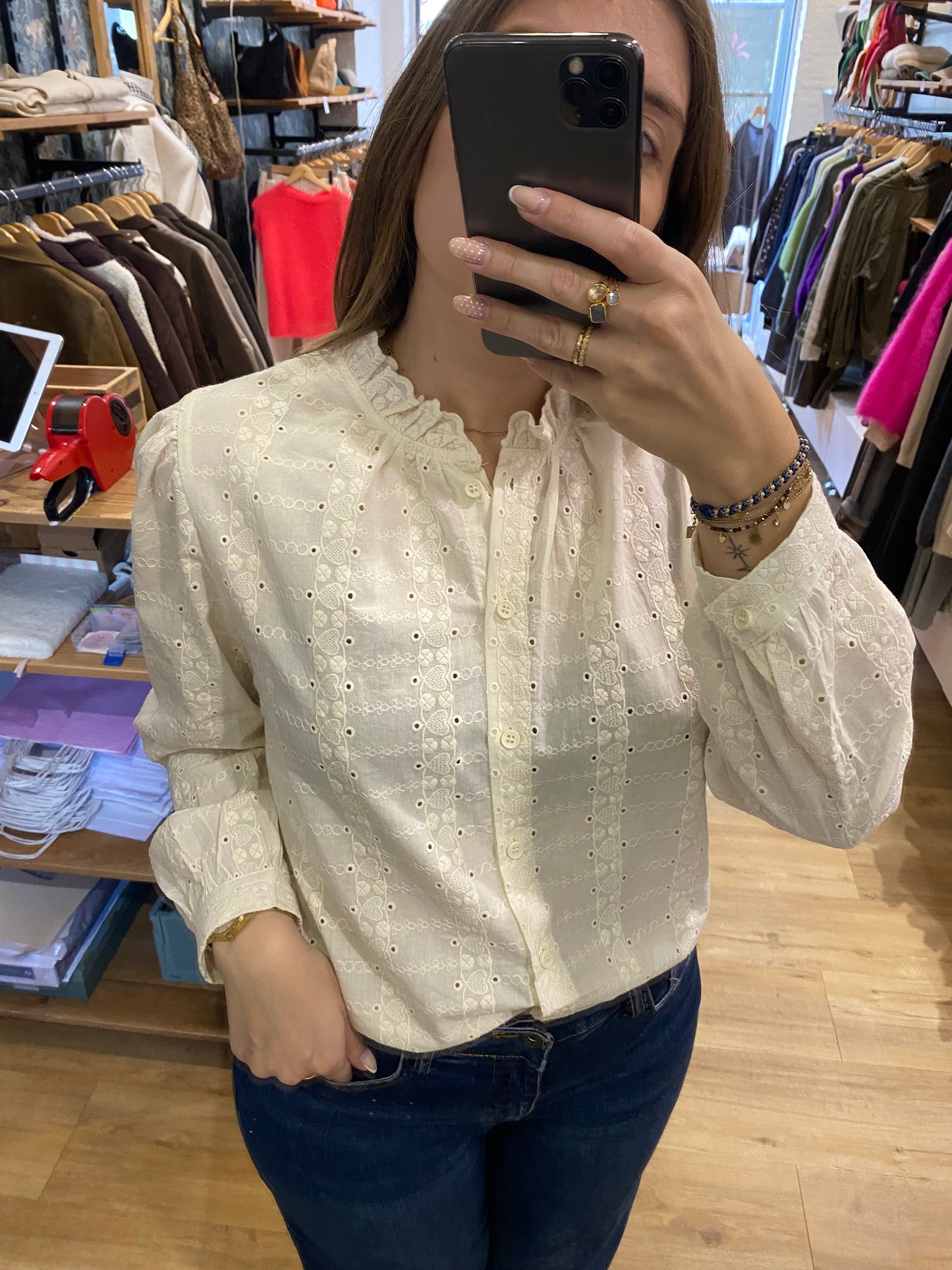 Chemise CREME 15h048