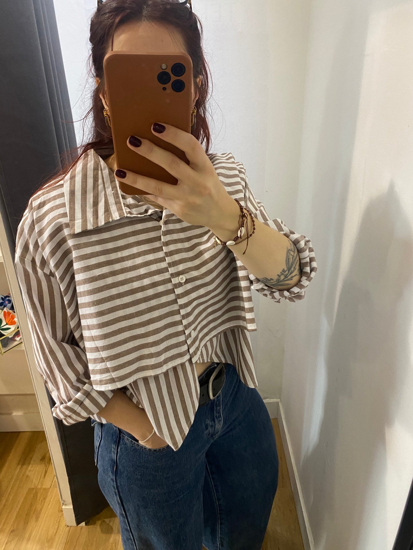 Chemise MARRON - H3015