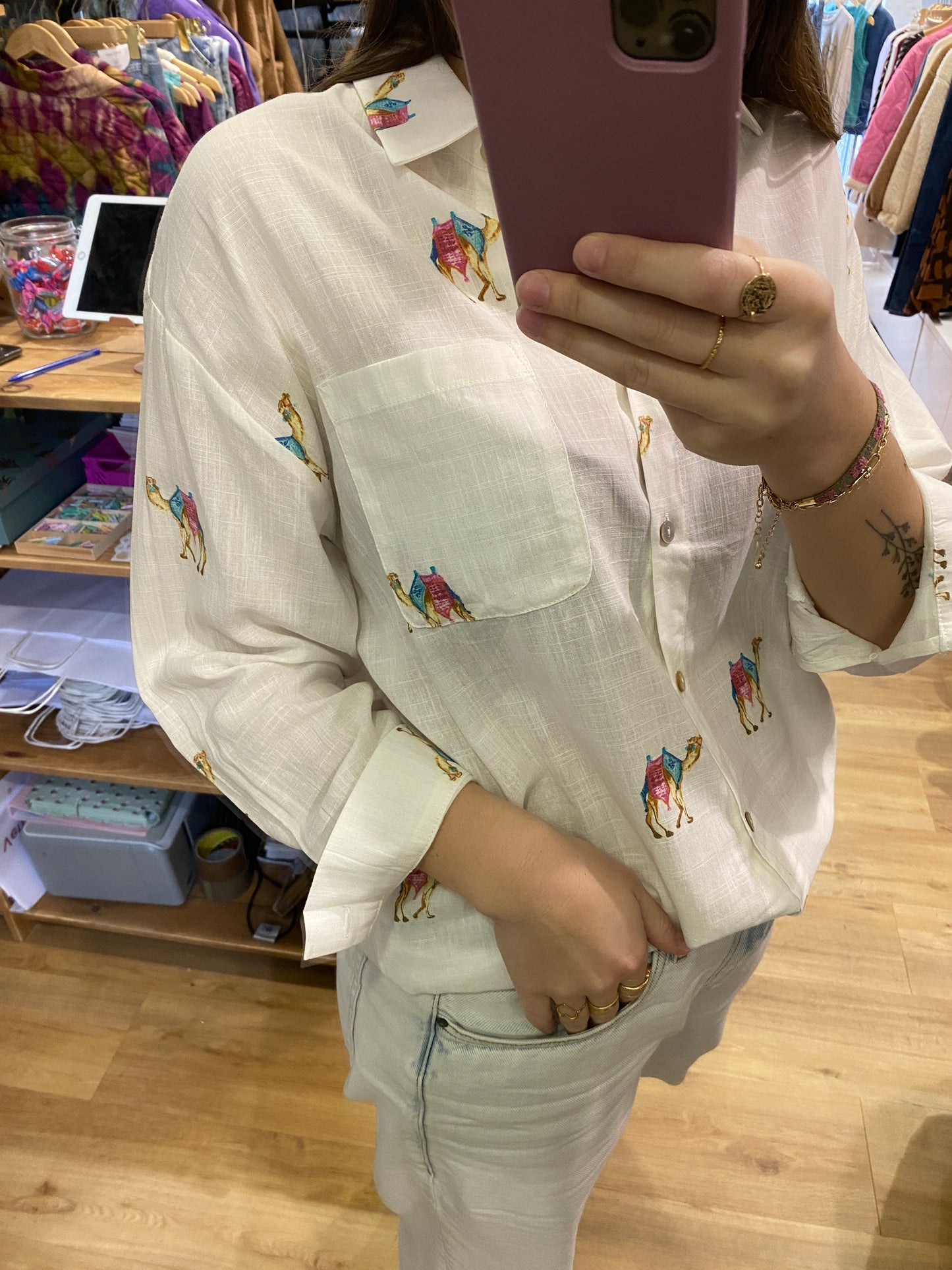 Chemise BLANC - Chameau