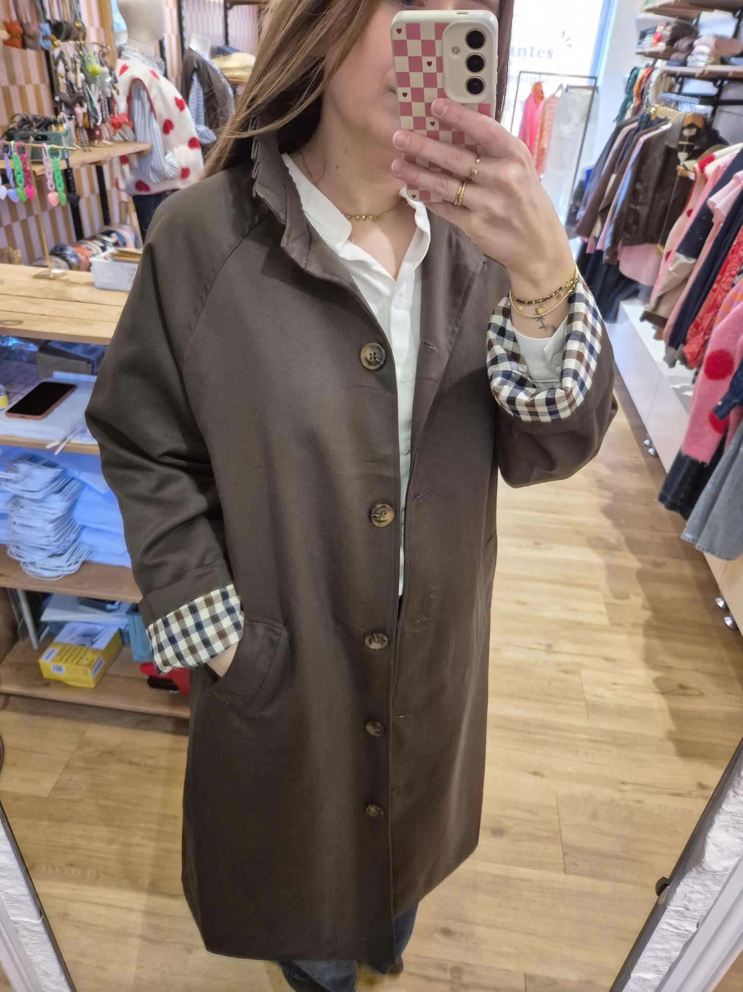 Trench MARRON - M7549