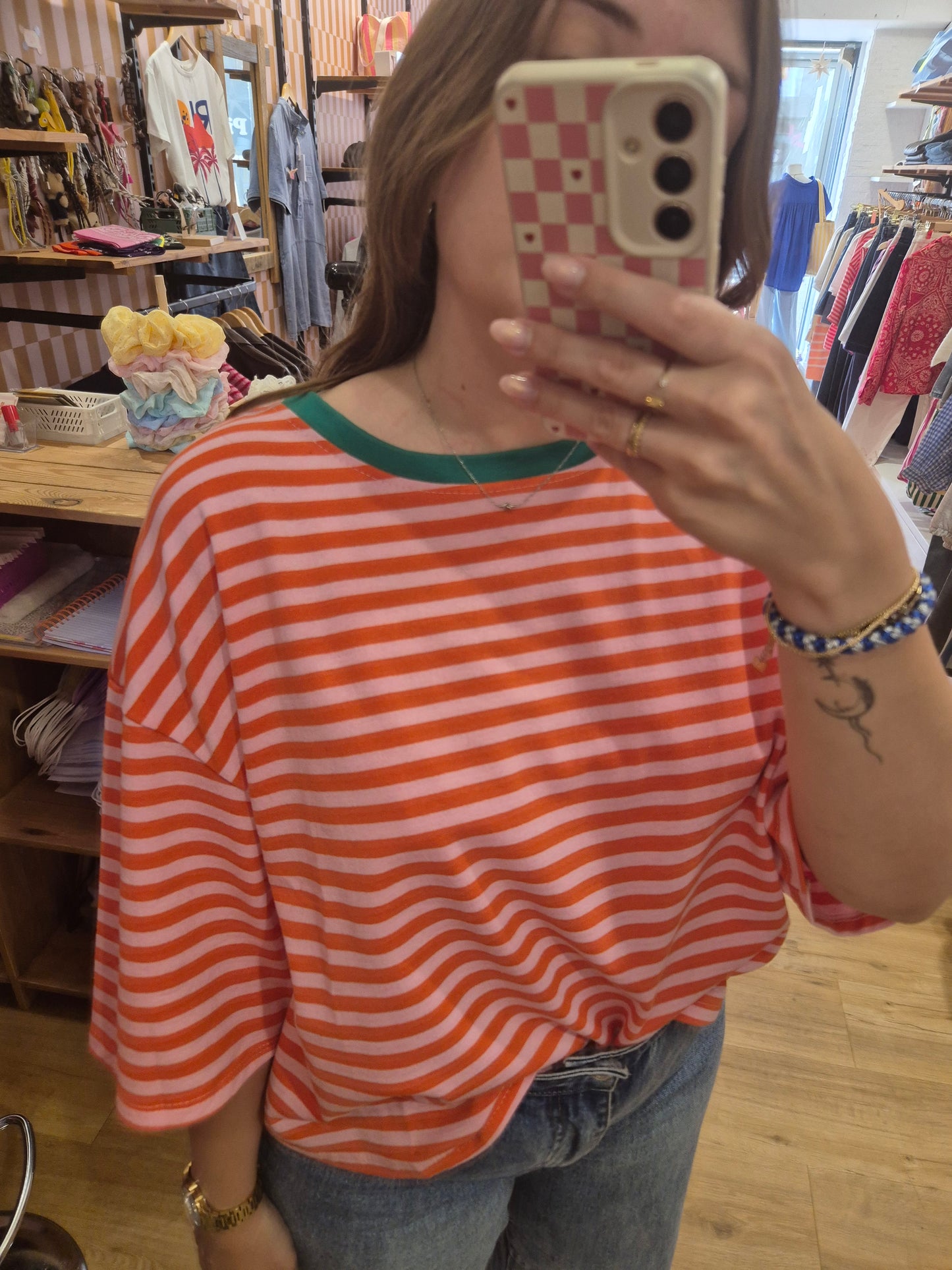 Tee-shirt ORANGE/VERT - 38703