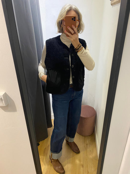 Veste sans manche NOIR - 15G481