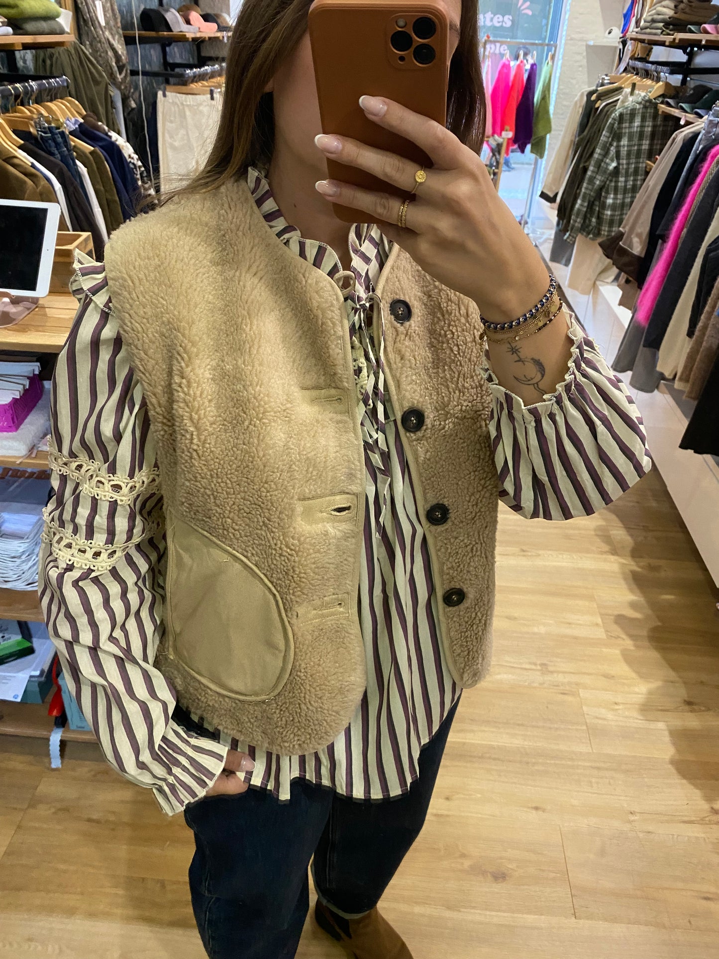 Veste sans manche BEIGE - 15G481