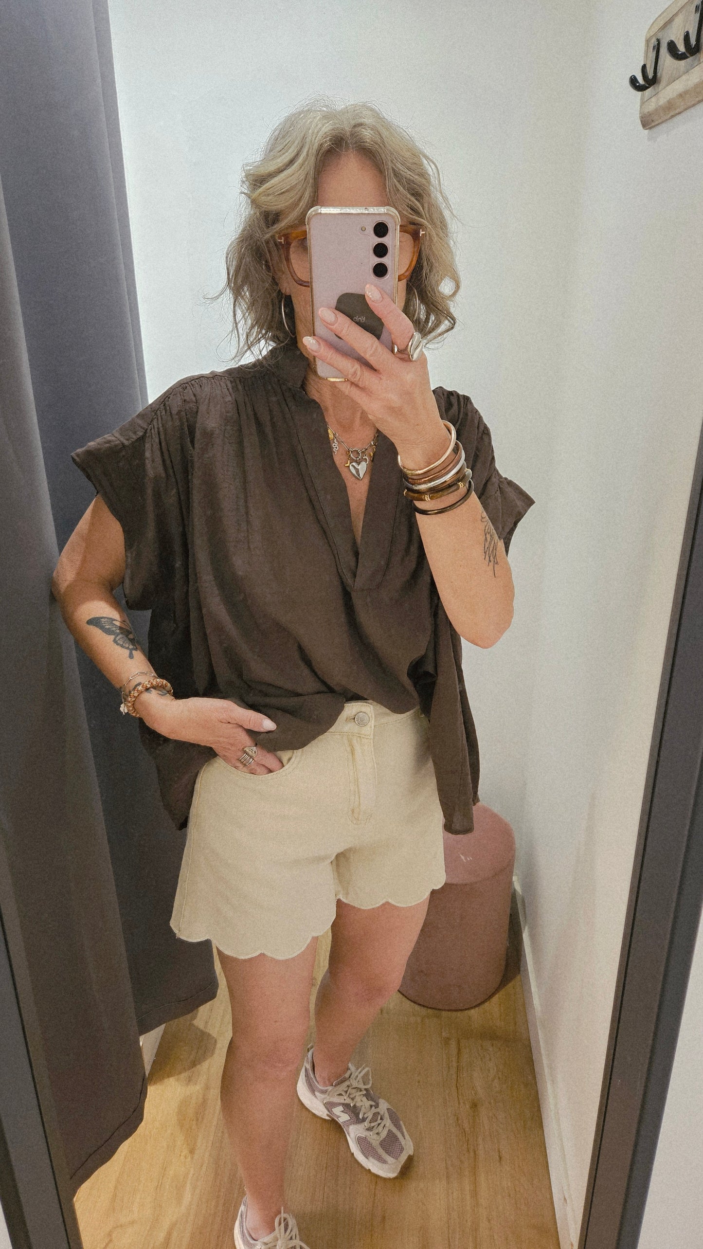 Blouse MARRON - 05973