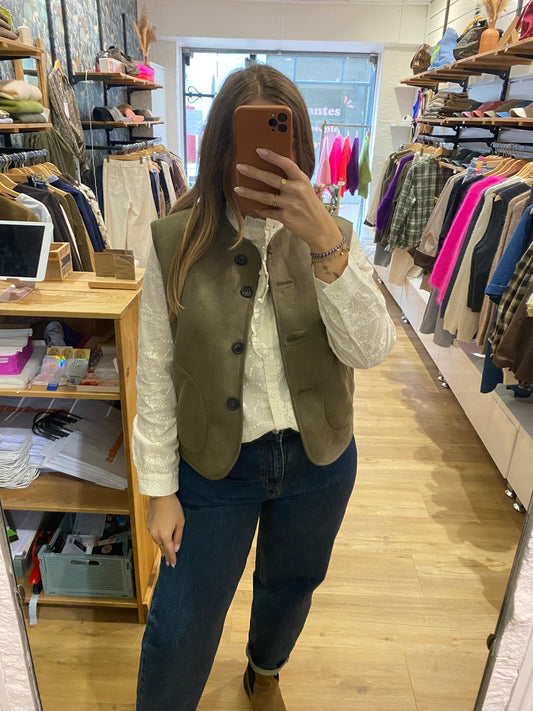 Veste sans manche KAKI - 15G481