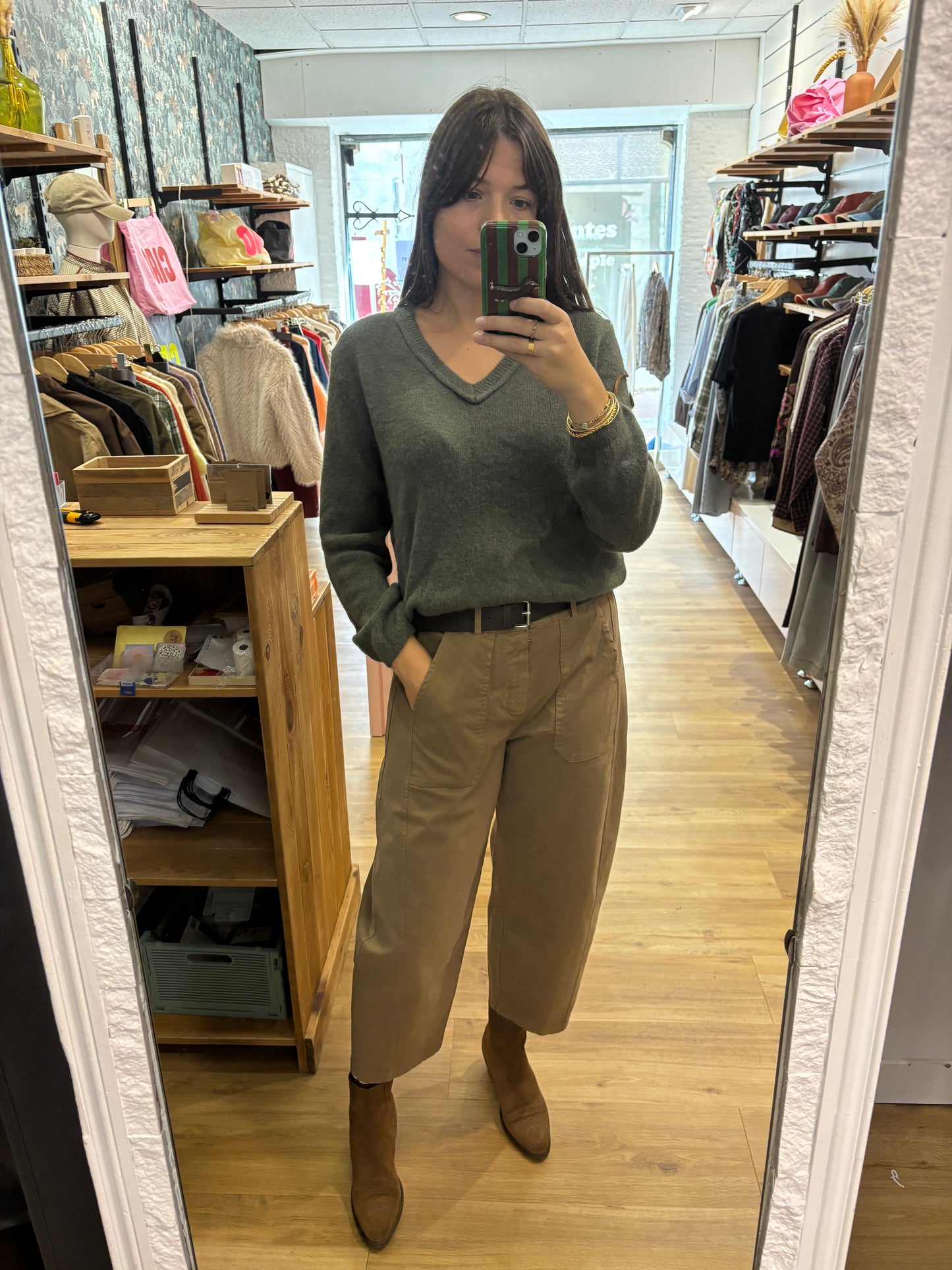 Pull col V MILITAIRE - 63547