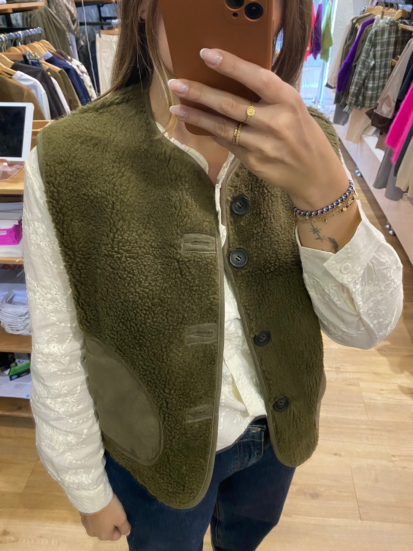 Veste sans manche KAKI - 15G481