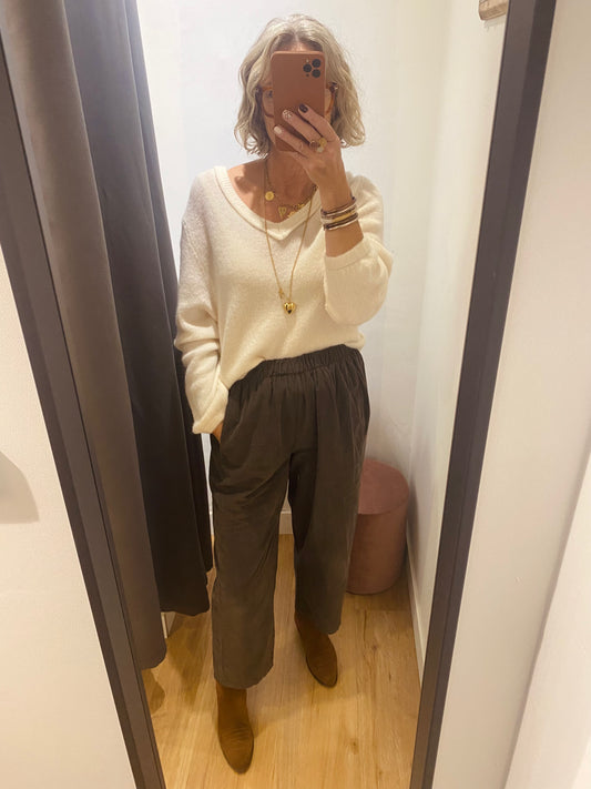 Pantalon velours fin COCCO - K06053