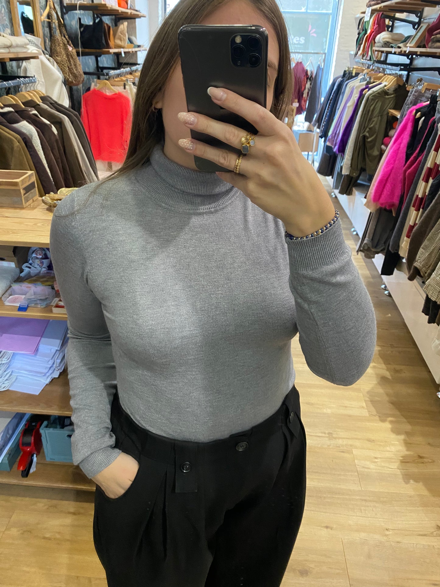 Col Roulé GRIS - 93801