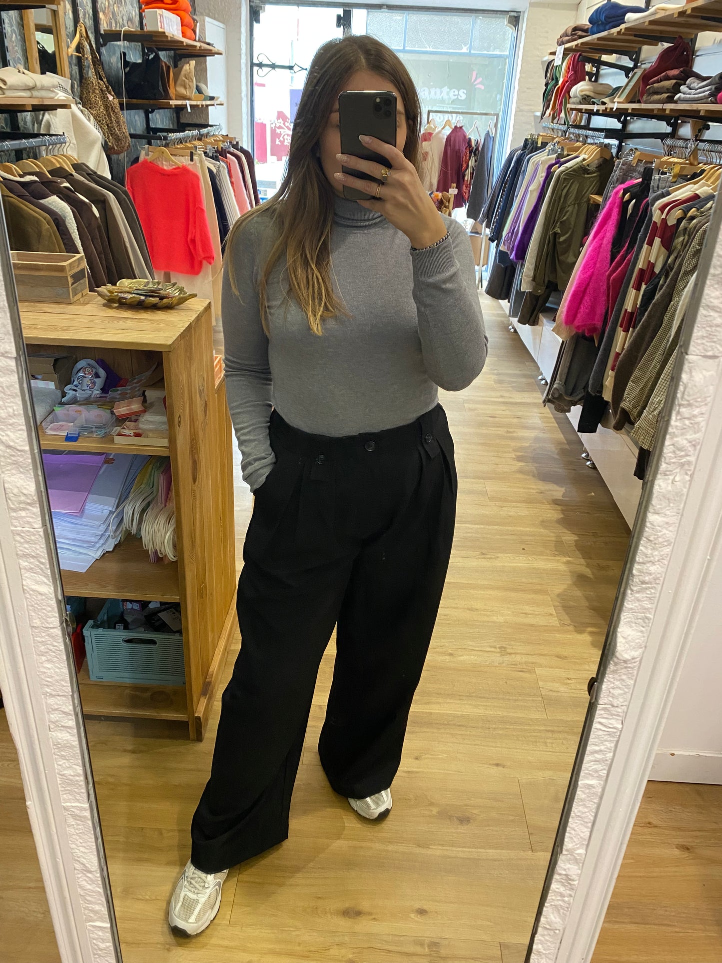 Pantalon pinces NOIR - 02526