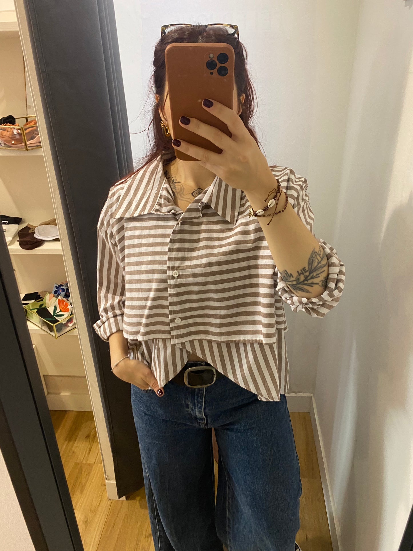 Chemise MARRON - H3015