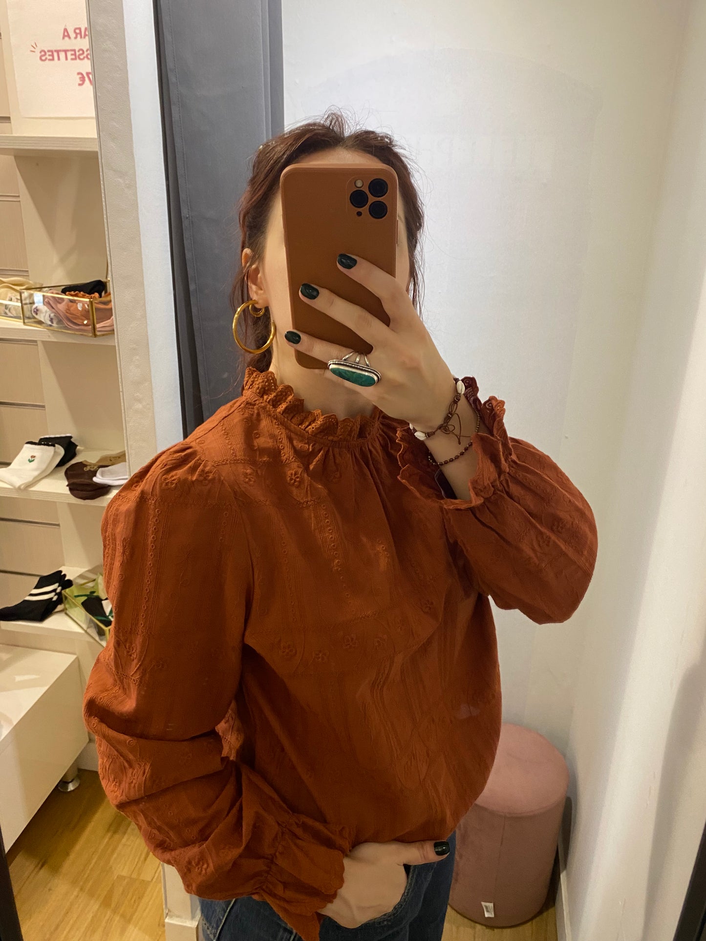 Blouse BRUN CHAUD - Gustin