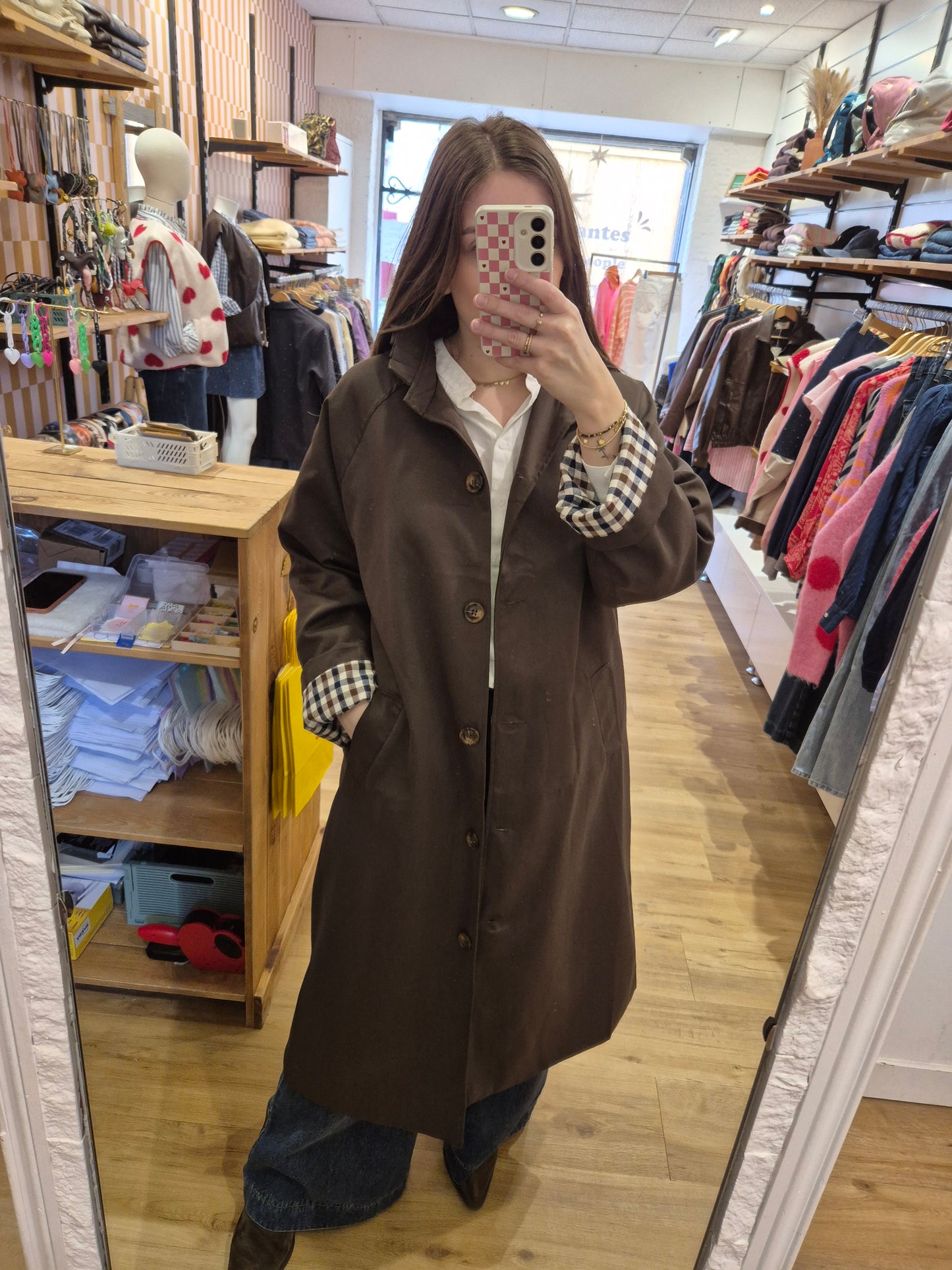 Trench MARRON - M7549