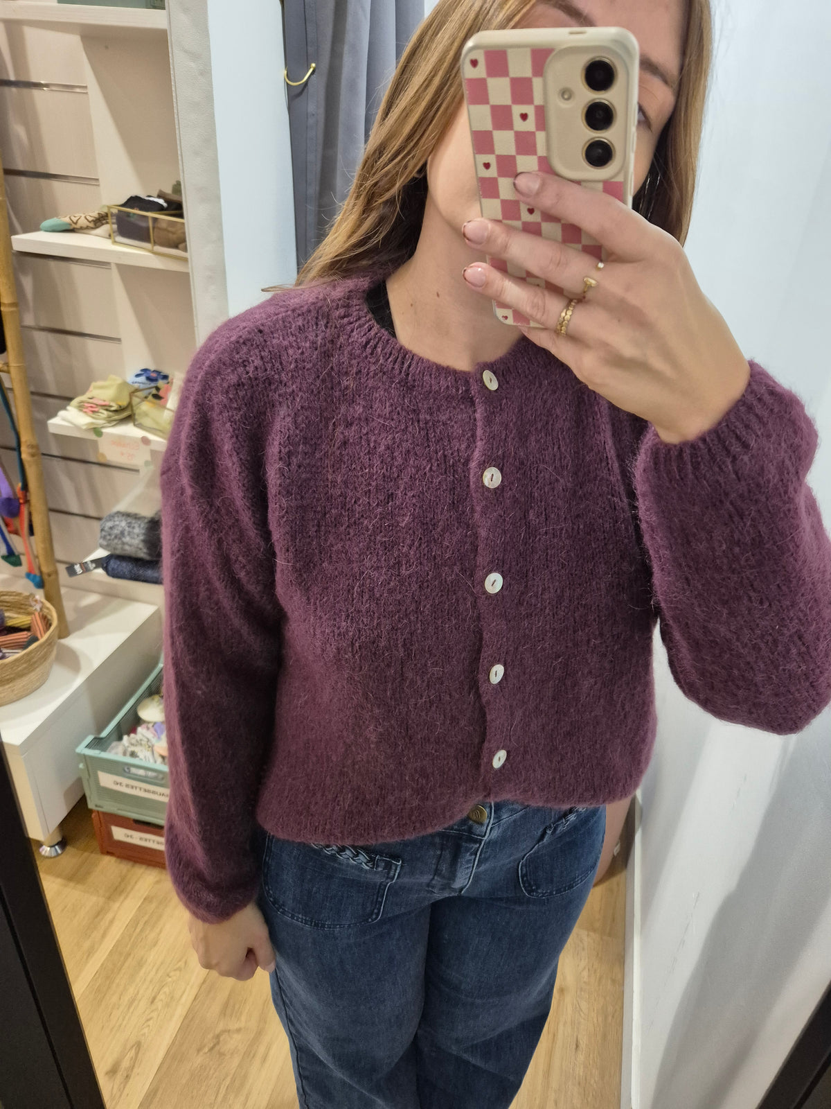 Gilet AUBERGINE - 23313