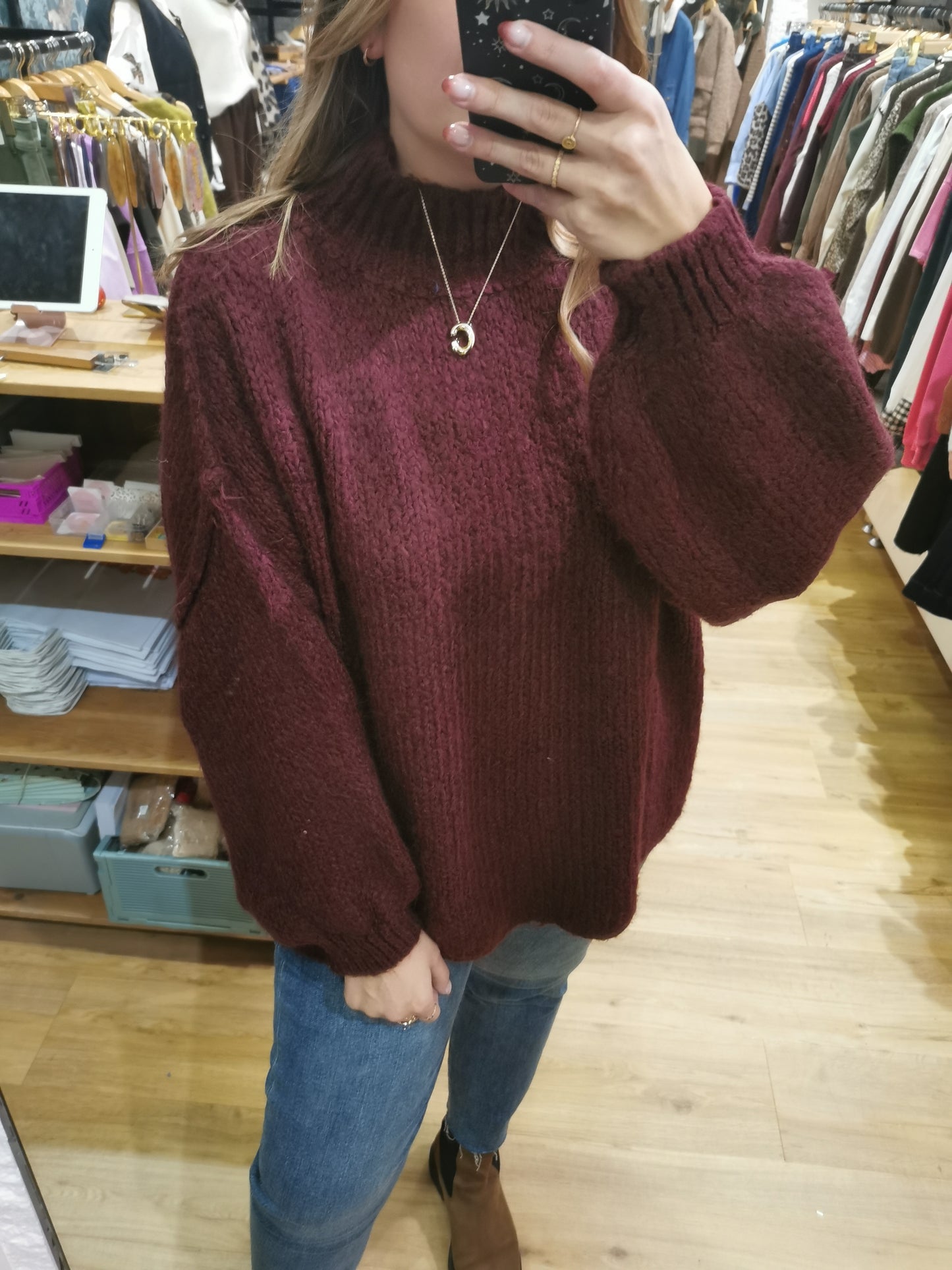 Pull BORDEAUX - 81464