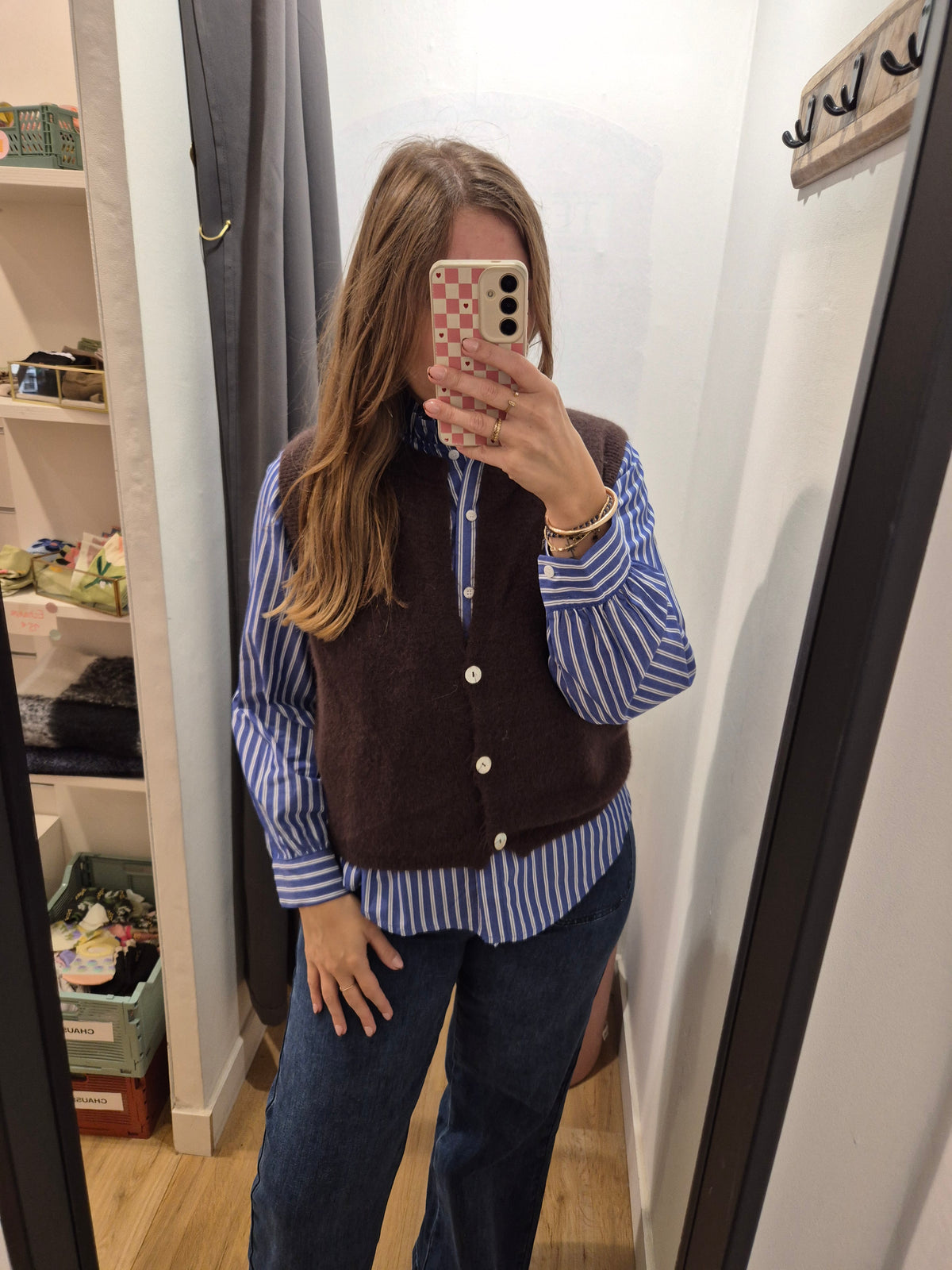 Gilet MARRON FONCE - 26642