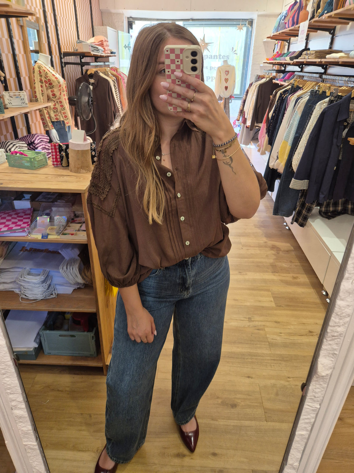 Chemise MARRON - B6392