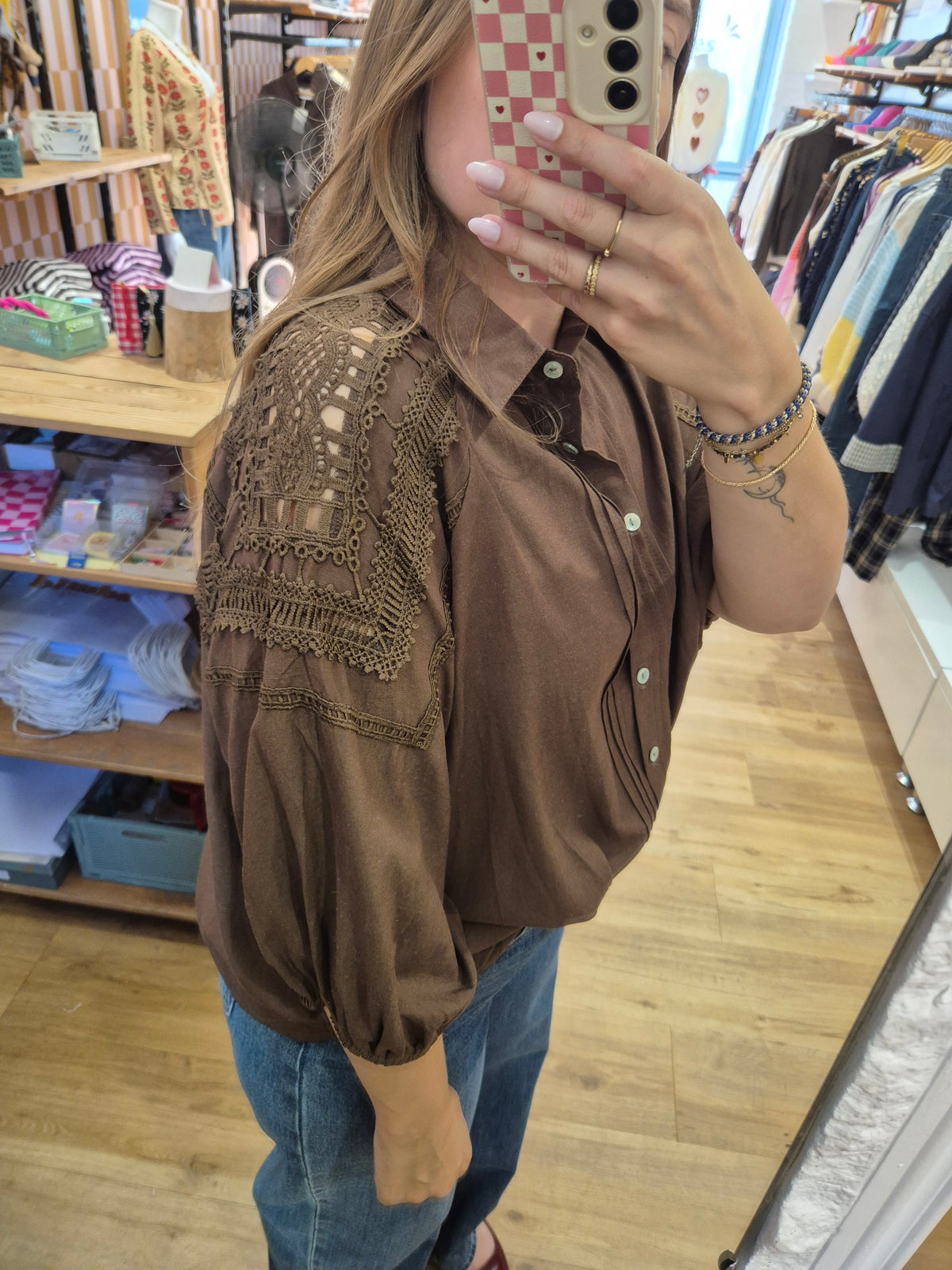 Chemise MARRON - B6392