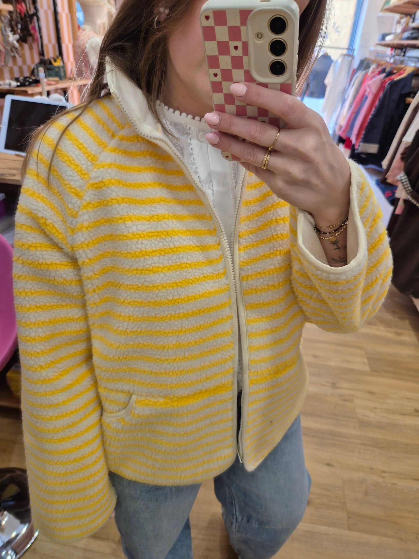 Veste JAUNE - POLAIRE