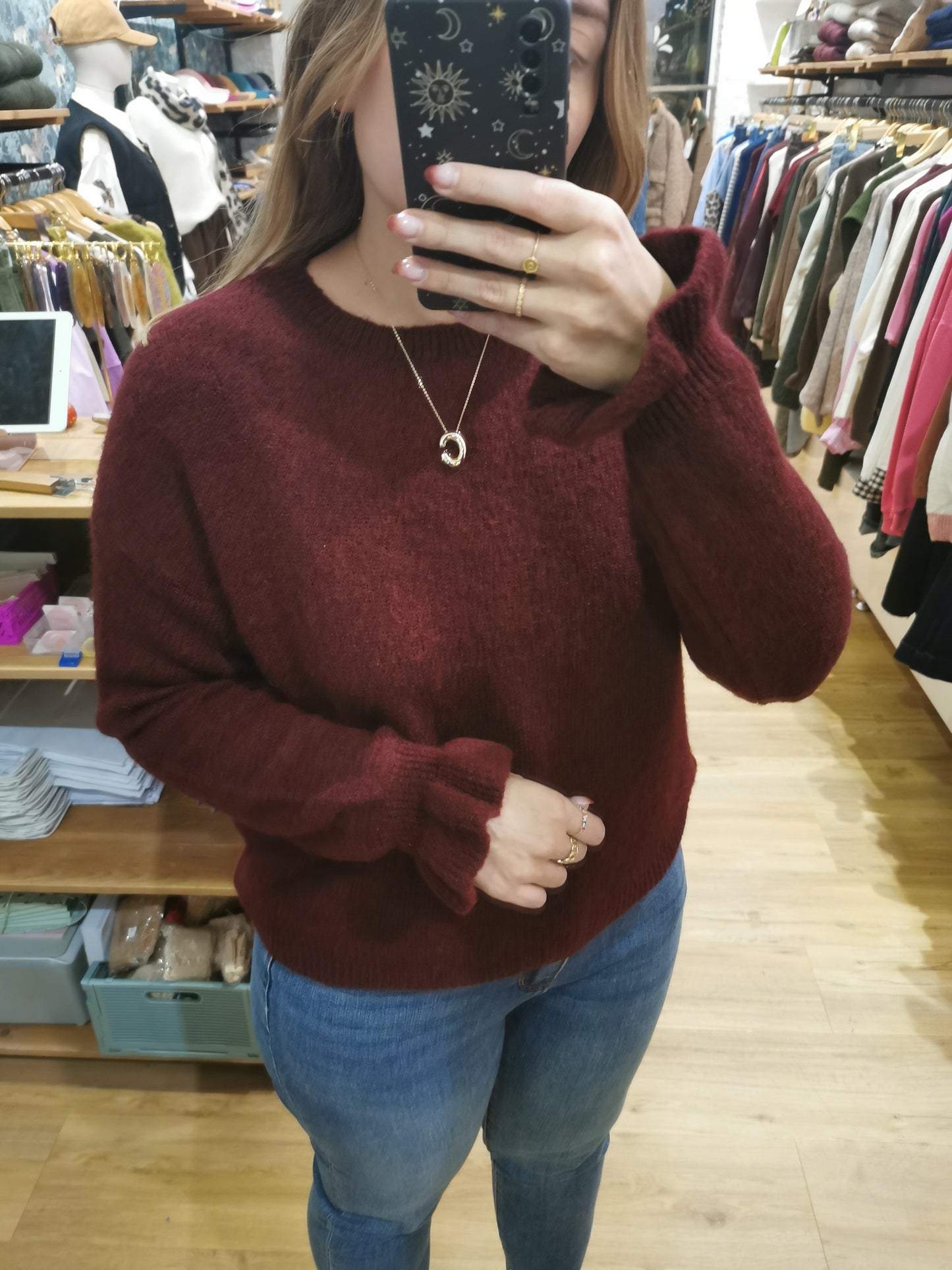 Pull BORDEAUX- 6234