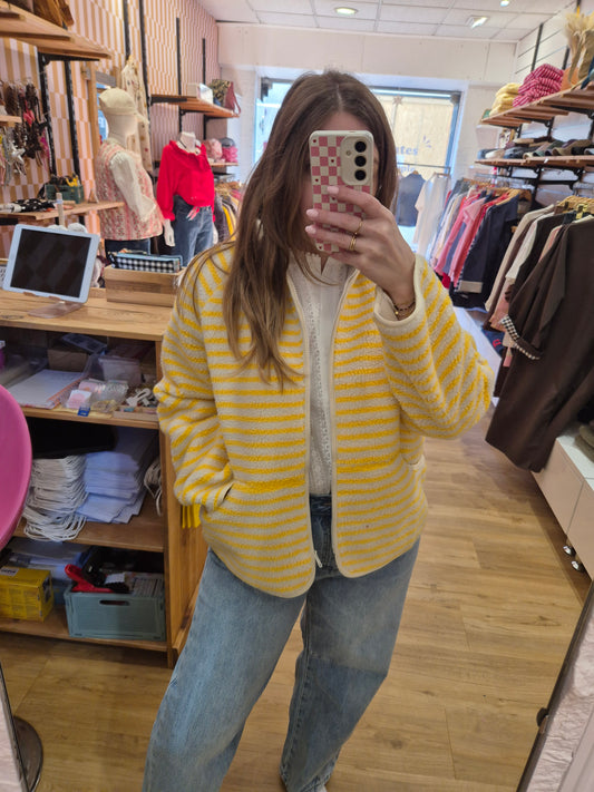 Veste JAUNE - POLAIRE