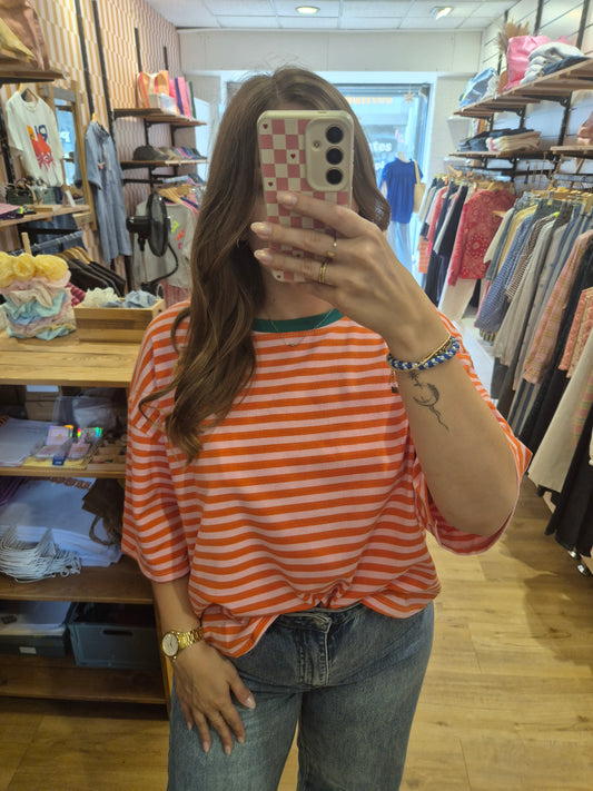 Tee-shirt ORANGE/VERT - 38703