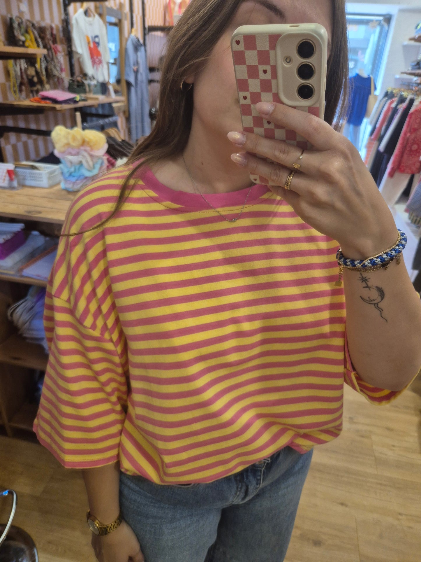 Tee-shirt FUXIA/YELLOW - 38703