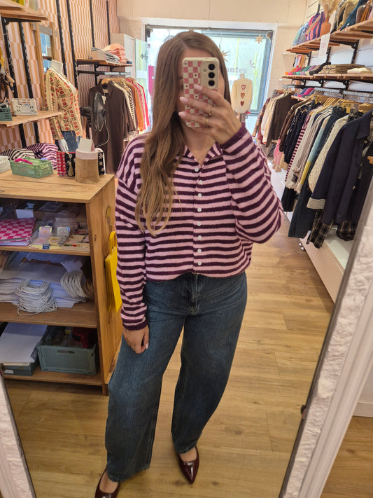 Gilet BORDEAUX / ROSE - a8410